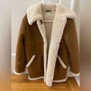 Aritzia Wilfred free coat brown XXS